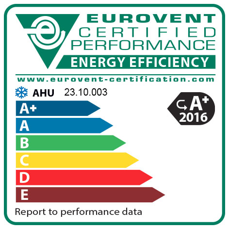 Eurovent cold A+ recirculated
